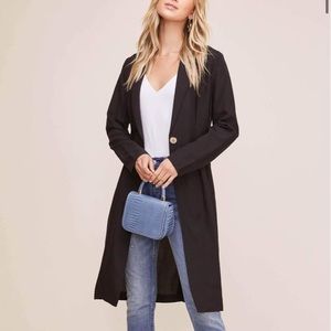 NWT Astr the Label Reede Linen Blend Jacket